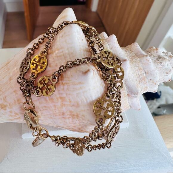 TORY BURCH - Multi-Strand Logo Bracelet, gold - Picture 2 of 8